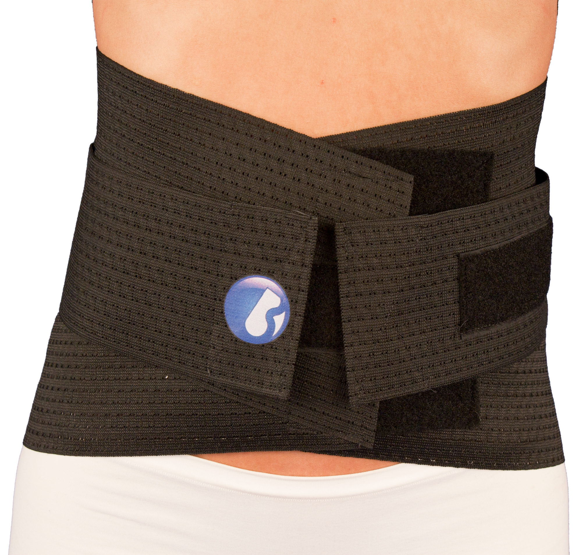 Elastic Lumbar Support with Neoprene Pocket (L1) - X-Small: 22-26 / L1  Black