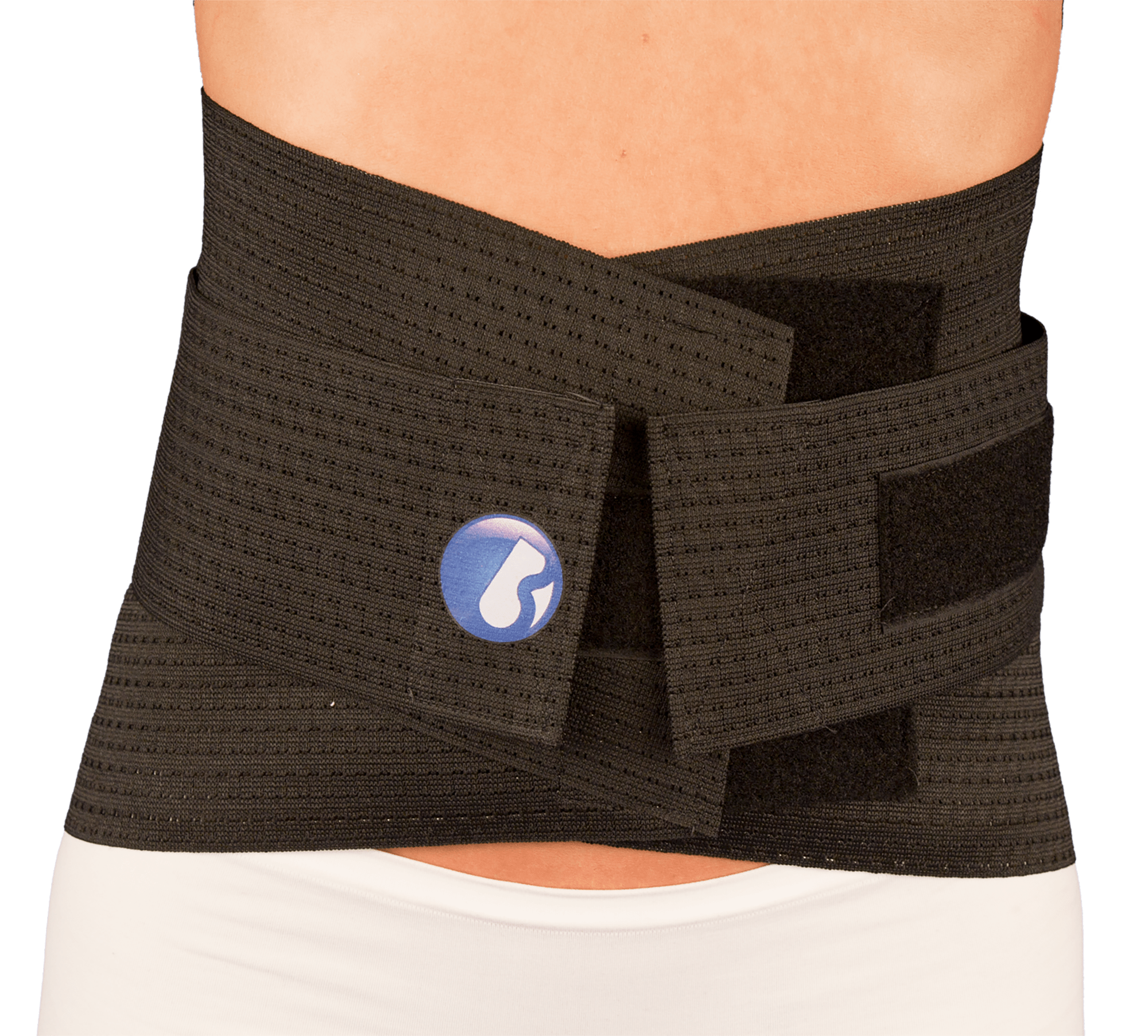 Elastic Lumbar Support with Neoprene Pocket (L1) - X-Small: 22-26 / L1  Black